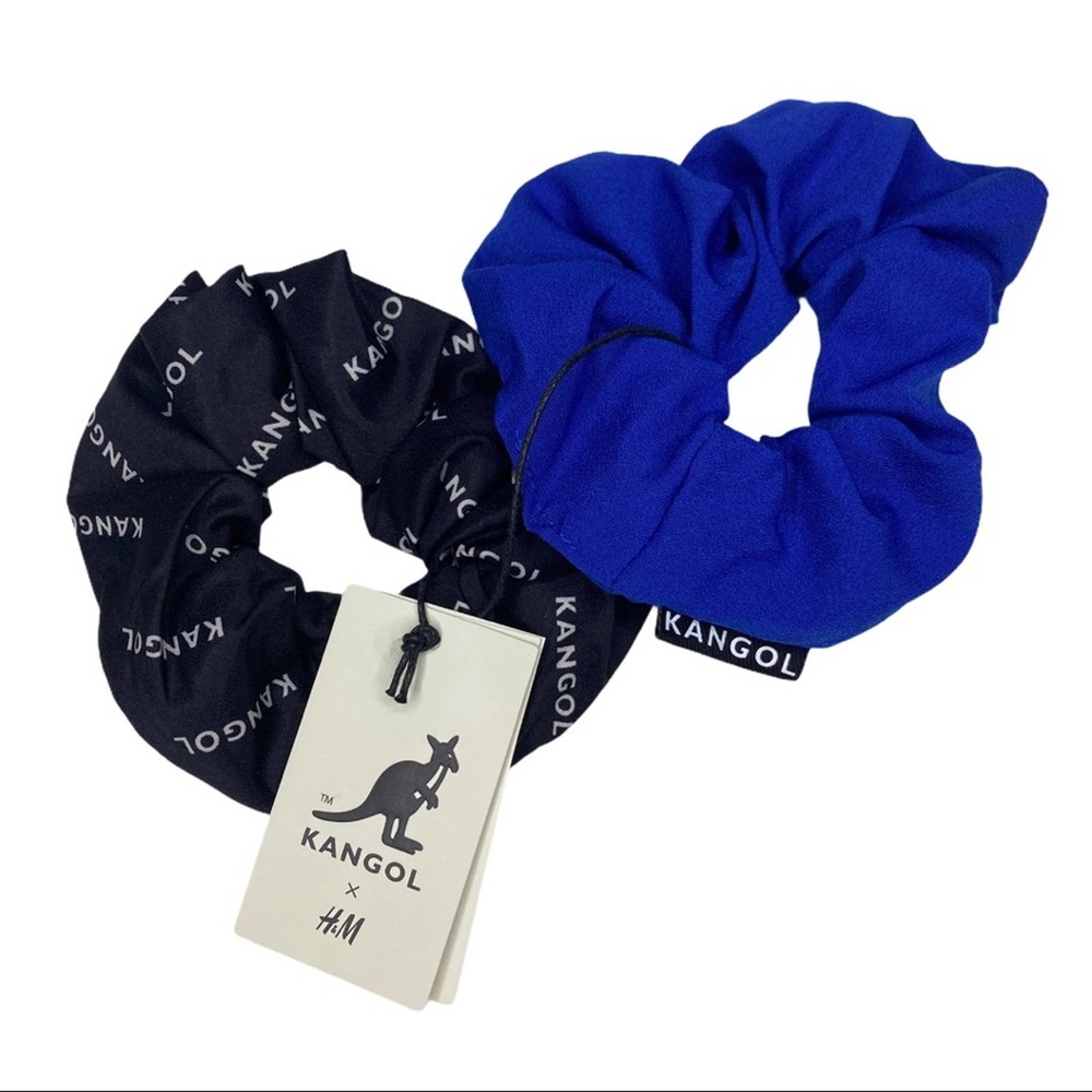 H&M x Kangol Scrunchies Black and Blue Bloggers - Picture 1 of 6